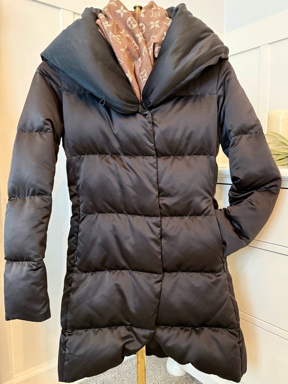 HERITAGE ARCHIVAL RALPH LAUREN RUGBY DOWN PUFFER BLACK SHALL COAT OLD MONEY